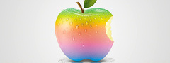 Apple, радуга, яблоко
