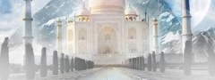 сказочный Тадж Махал, Индия, храм, Достопримечательности
