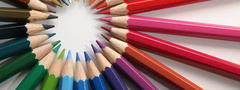 цветные карандаши, позитив