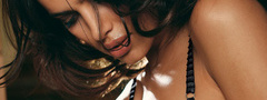Ирина Шейк, Irina Sheik, фотомодель, губы, брюнетка, волосы