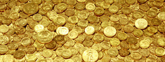 монеты, деньги, доллары, золотые
