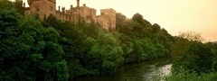 замок, англия, река