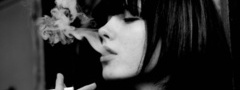 девушка, дым, сигарета