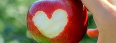 яблоко, сердце