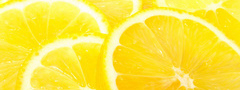 лимон, дольки, фрукты, еда, макро