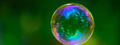 мыльный пузырь, пузырь, отражение, переливы