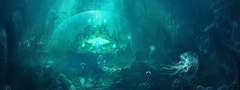 battle of the immortals, подводный, замок, медуза
