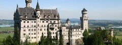 Нойшванштайн, Бавария, замок, Германия, Новый лебединый утес