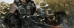 gears of war 3, солдат, оружие