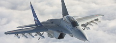 МиГ-35, полёт, облака