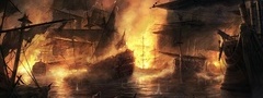 война, корабли, сражение