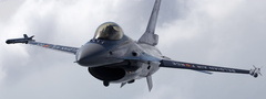 F-16, полёт, облака
