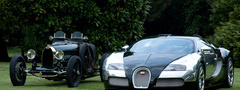 Bugatti Grand Prix, Bugatti Veyron, черный, природа