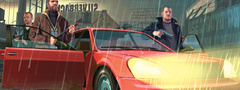 Grand Theft Auto IV, Нико Белик, разборка, машины, дождь