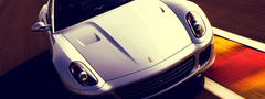 ferrari, 599 gtb, white, speed, track