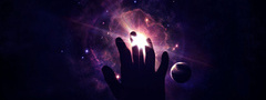 рука, звезды, космос