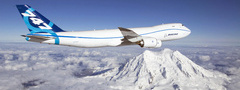 самолёт, горы, снег, высота