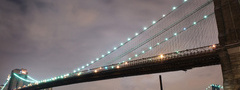 brooklyn bridge, city, night, NYC, lights