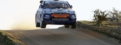 Hyundai, спорткар, прыжок, ралли