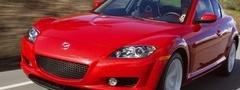 Mazda, RX-8, красная