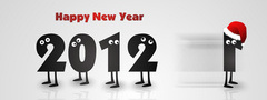 2012, цифры, новый год