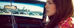 pretty, girl, in a car, emily didonato