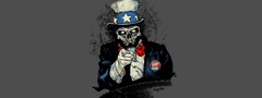 череп, цилиндр, американец, пропаганда, мертвый, мрачный, жест, минимализм