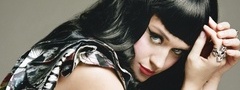 Katy Perry, брюнетка, лицо, взгляд