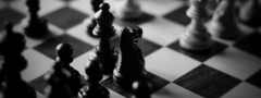 фото, черное, белое, шахматы