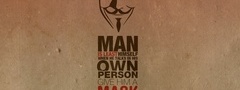 Anonymous, маска, цитата, надпись, текстура, Анонимус