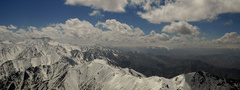 горы, в, афганистане, пейзаж, красиво