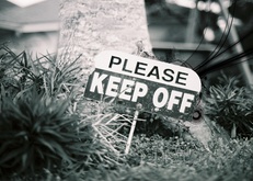 keep off, , please