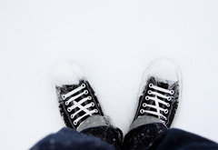 кеды, снег, обувь