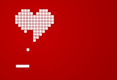 сердце, пиксель, pixel