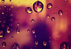 стекло, дождь, капли