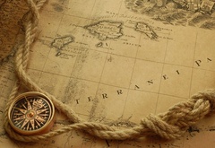 карта, компас, путешествие