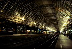 ночь, вокзал