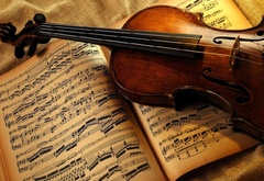 скрипка, ноты, стиль, музыка