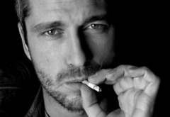 Джерард Батлер, сигарета, мужчина, актер