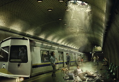метро, падение