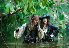 пираты карибского моря, пираты, вода, джунгли