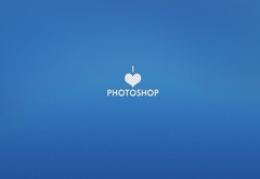 photoshop, love, синий, сердце