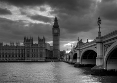 Лондон, мост, Биг-Бен, вечер