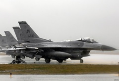 F-16, falcon, дождь