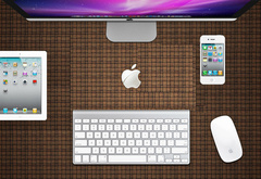 рабочий стол, mac, ipad, iphone, apple, клавиатура, magic mouse, imac