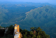 великая китайская стена, китай, горы