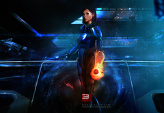 Героиня, Mass Effect, Шепард, Девушка