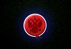 герб, россия, трава, черный, красный, синий, значок