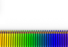 карандаш, разноцветный, яркий
