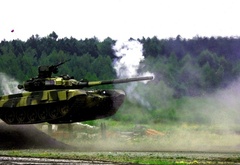 Т-90, танк, полет, выстрел